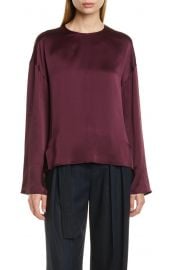 Vince Seamed Front Silk Blouse   Nordstrom at Nordstrom